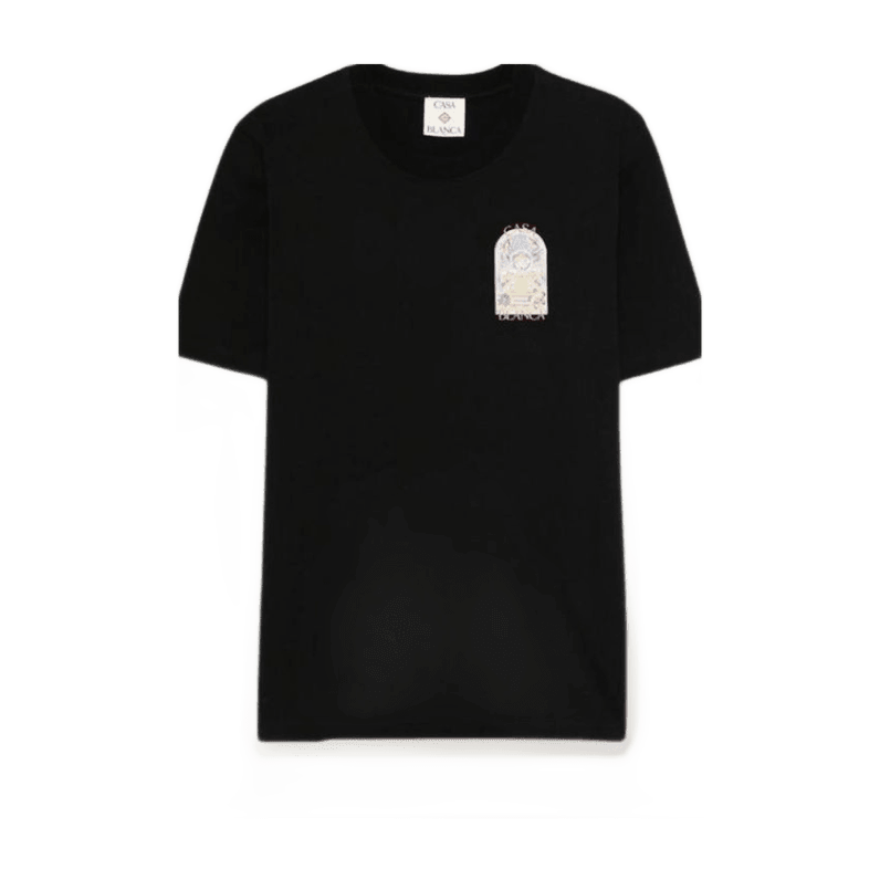 Casablanca Camiseta Black Flowers